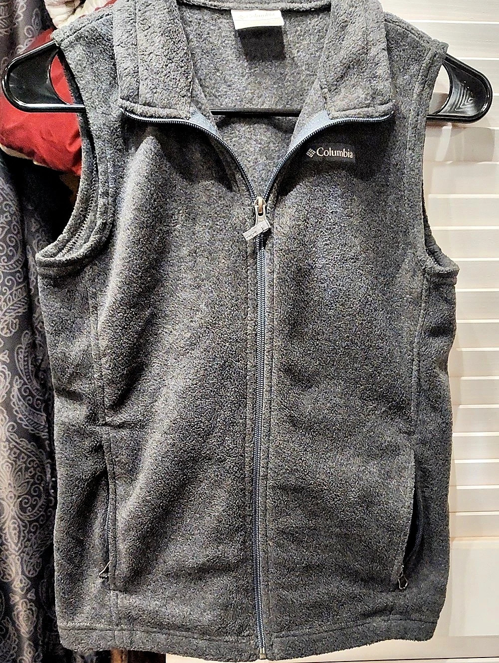 Columbia Women's Benton Springs Fleece Vest Gray Medium